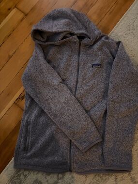 Patagonia Heather Gray Zip-Up Fleece Jacket